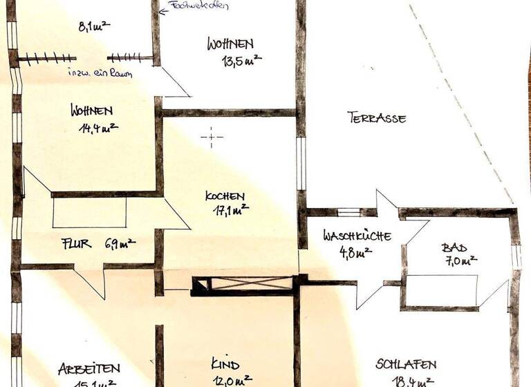 Einfamilienhaus zum Kauf 180.000 € 5 Zimmer 120 m² 570 m² Grundstück Langenbeutingen Langenbrettach / Langenbeutingen 74243