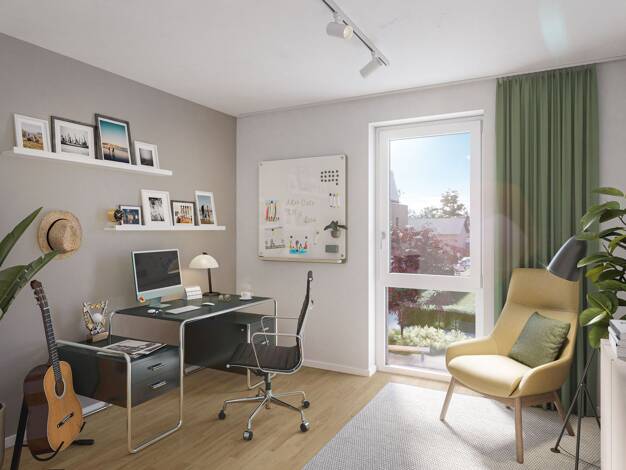 Wohnung zum Kauf - Neubau provisionsfrei 439.000 € 2 Zimmer 58,4 m² 1. Geschoss Hittfeld 21218