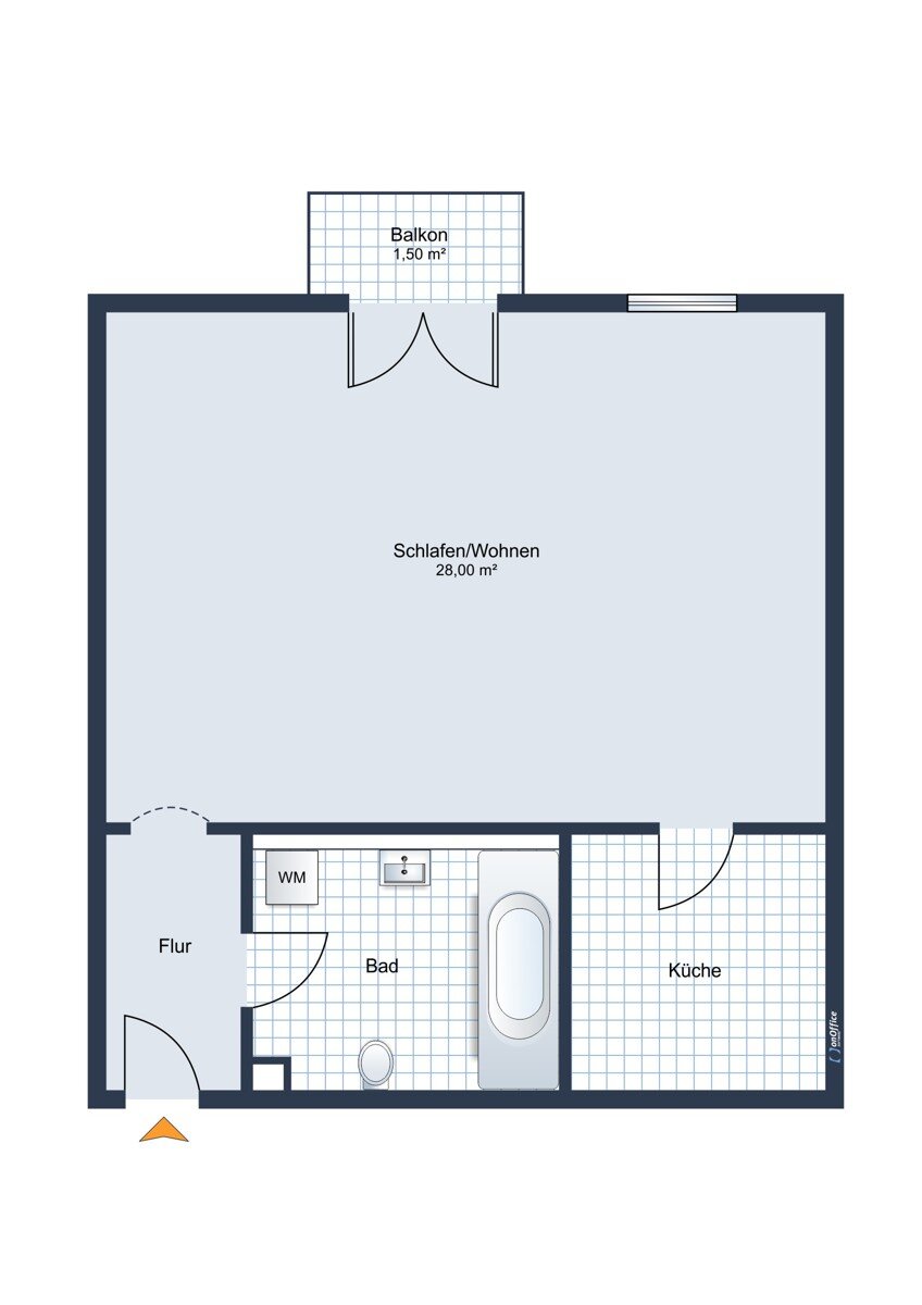 Wohnung zur Miete 600 € 1 Zimmer 41,6 m²<br/>Wohnfläche ab sofort<br/>Verfügbarkeit Schrobenhausen Schrobenhausen 86529