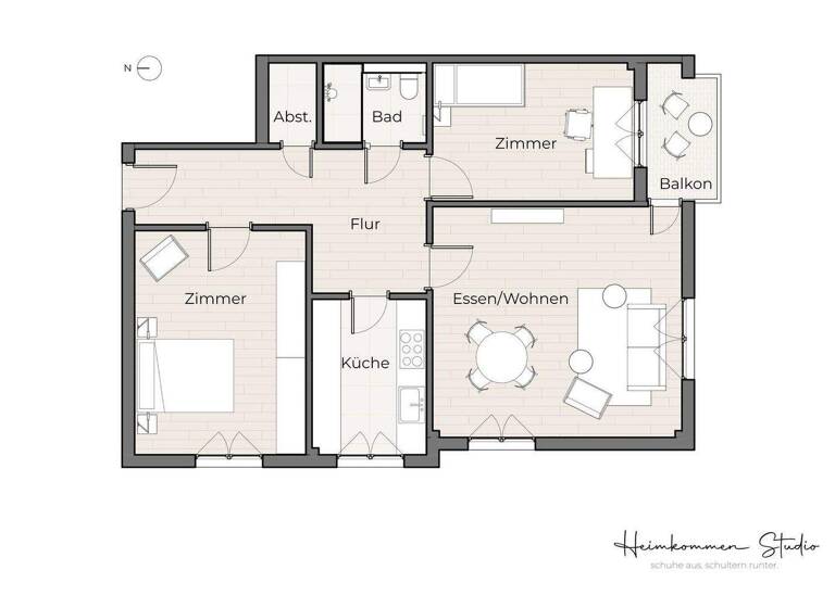 Wohnung zum Kauf provisionsfrei 359.000 € 3 Zimmer 79,6 m² Bergheim Stuttgart 70499