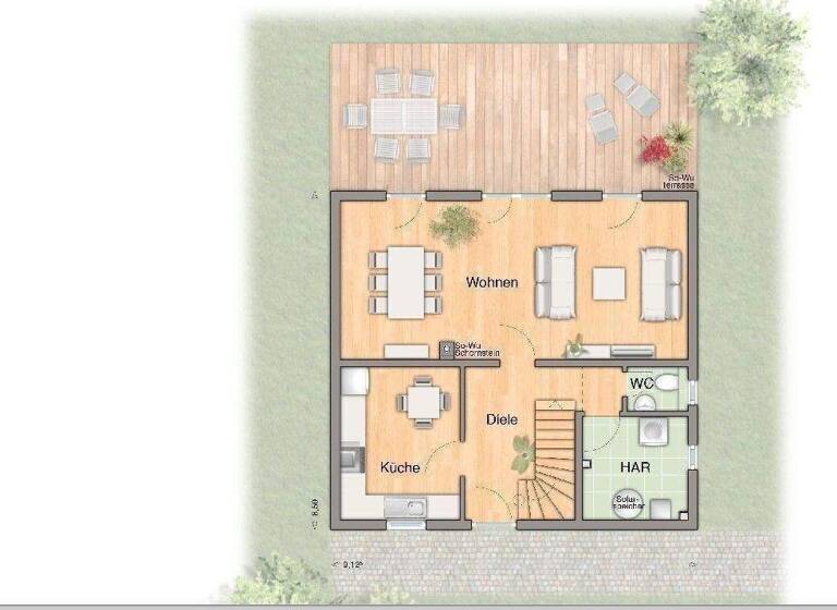Einfamilienhaus zum Kauf provisionsfrei 303.675 € 4 Zimmer 120 m² 541 m² Grundstück Brieske Senftenberg 01968