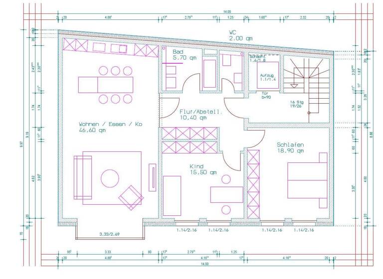 Wohnung zur Miete 1.999 € 3 Zimmer 100 m² Hilden 40721