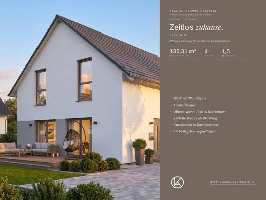 Haus zum Kauf 517.435 € 4 Zimmer 135,3 m² 911 m² Grundstück Waabs 24369