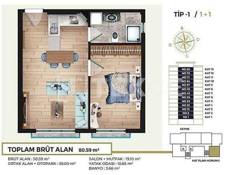 Wohnung zum Kauf 302.000 € 110 m² Zeytinburnu