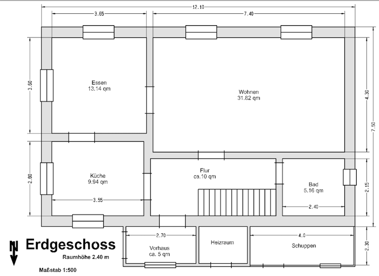 Haus zum Kauf 499.500 € 5 Zimmer 125 m² 502 m² Grundstück frei ab sofort Wolfgang Landshut 84032