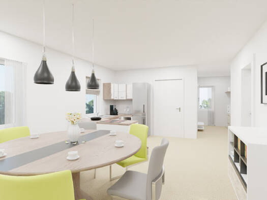 Wohnung zur Miete - Erstbezug 1.100 € 3 Zimmer 91,5 m² 1. Geschoss Untermünstertal Münstertal/Schwarzwald 79244