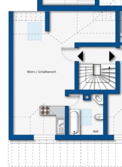 Studio zur Miete 695 € 1 Zimmer 47 m²<br/>Wohnfläche 2.<br/>Geschoss Ettlingenweier Ettlingen 76275