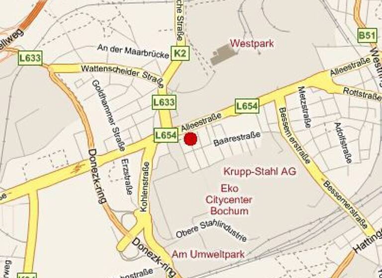Wohnung zur Miete 429 € 2 Zimmer 45 m²<br/>Wohnfläche 1.<br/>Geschoss 01.07.2025<br/>Verfügbarkeit Brandenburgstr. 3 Innenstadt Bochum 44793
