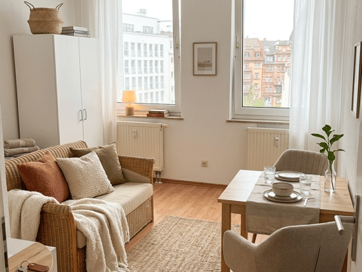 Wohnung zur Miete 434 € 1 Zimmer 22 m² Geschoss 3/4 frei ab 15.08.2026 Leyher Straße 10 Südstadt Fürth 90763