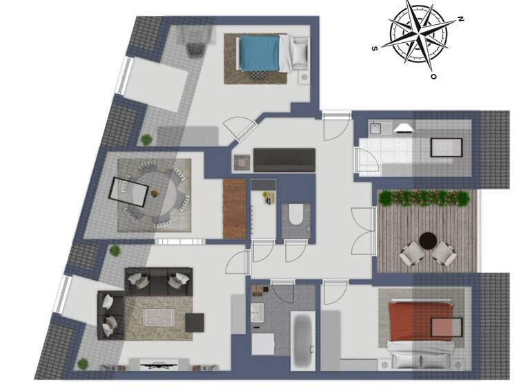 Wohnung zum Kauf 299.000 € 3,5 Zimmer 86,9 m² 2. Geschoss Baden 2500