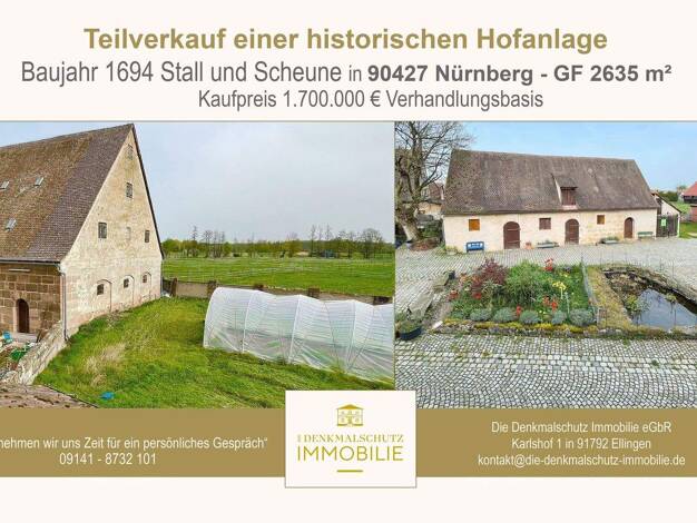 Bauernhaus zum Kauf 1.700.000 € 381 m² 2.635 m² Grundstück Neunhof Nürnberg 90427