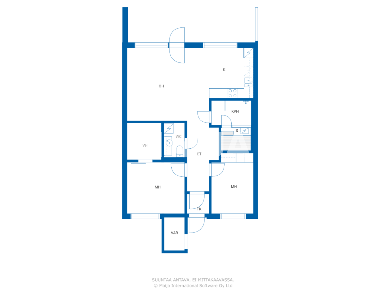 Reihenmittelhaus zum Kauf 219.000 € 3 Zimmer 78 m²<br/>Wohnfläche 2.970 m²<br/>Grundstück Oravakuja 13 Vantaa 01450