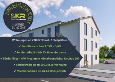 Wohnanlage zum Kauf provisionsfrei als Kapitalanlage geeignet 418.815 € 3 Zimmer 102,2 m² Flachslanden Flachslanden 91604