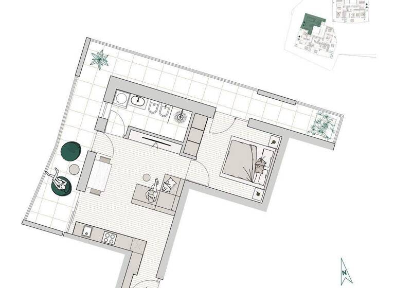 Wohnung zum Kauf 373.000 € 2 Zimmer 42,8 m² 1. Geschoss Otto-V.-Guggenberg-Straße 4a Brixen 39042