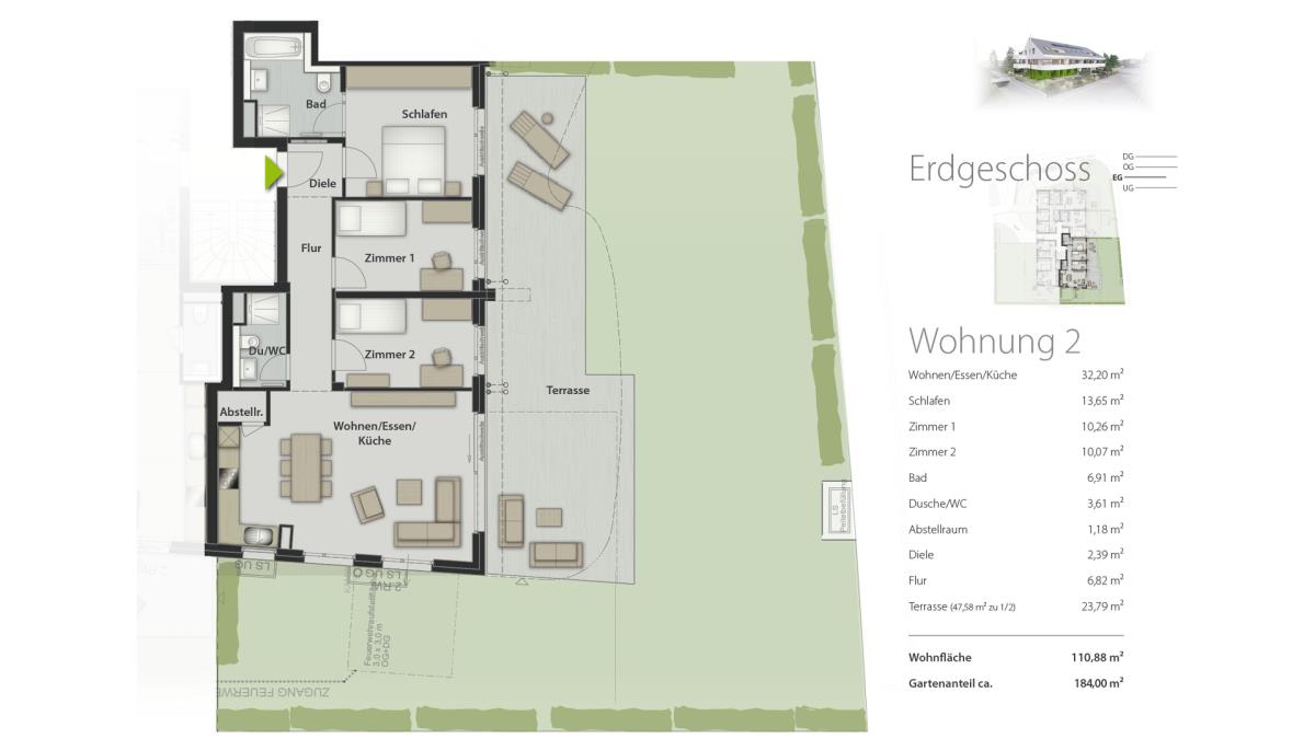 Wohnung zum Kauf provisionsfrei 1.049.000 € 4 Zimmer 111 m²<br/>Wohnfläche Österfeld Stuttgart 70563