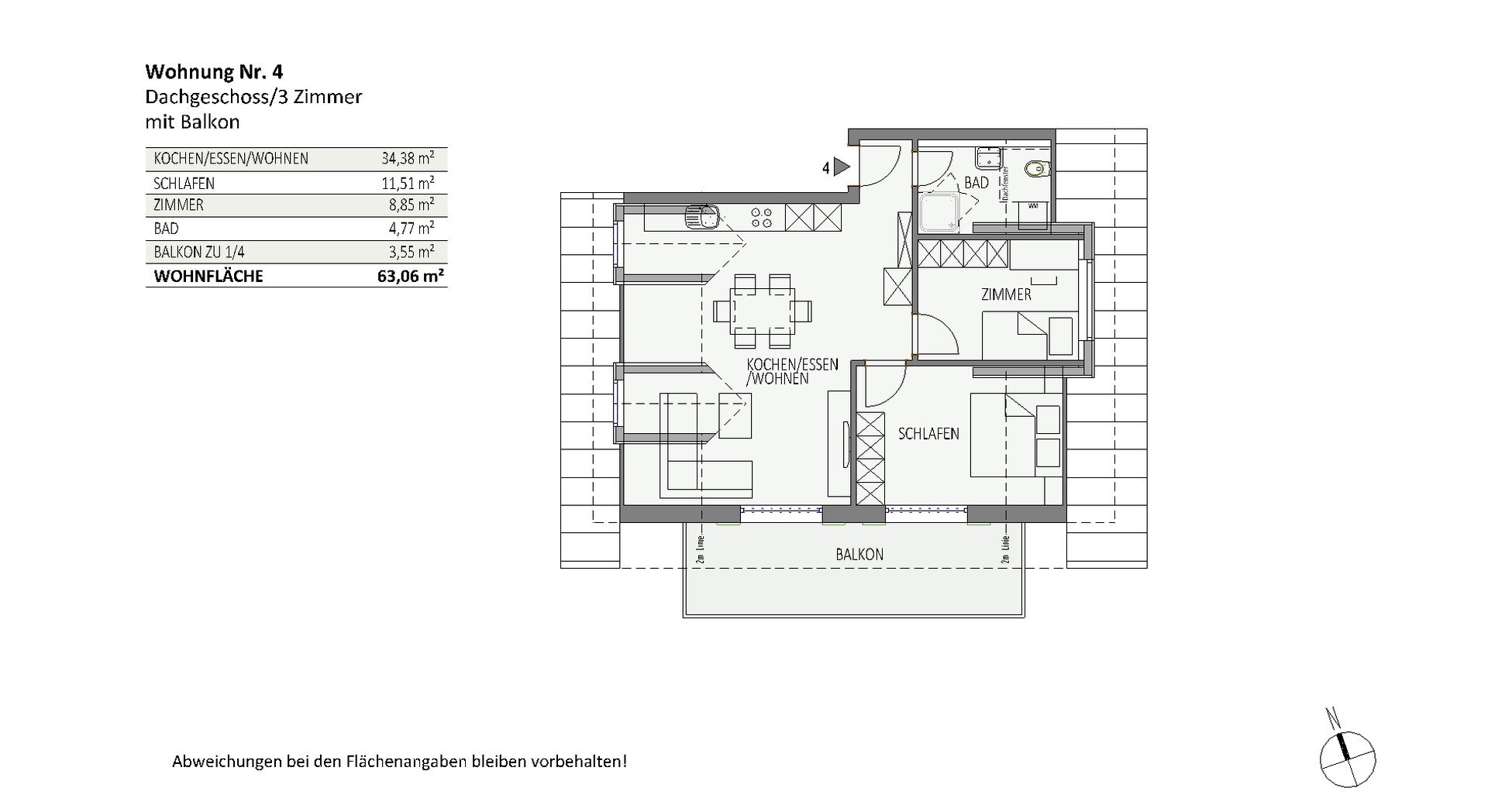 Wohnung zum Kauf provisionsfrei 375.900 € 3 Zimmer 63,1 m²<br/>Wohnfläche 2.<br/>Geschoss St.-Moritz-Str. 2 Honsolgen Buchloe 86807