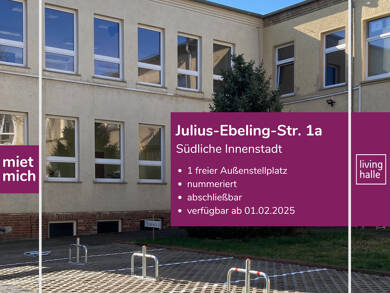 Außenstellplatz zur Miete 40 € Julius-Ebeling-Straße 1a Lutherplatz Halle 06112