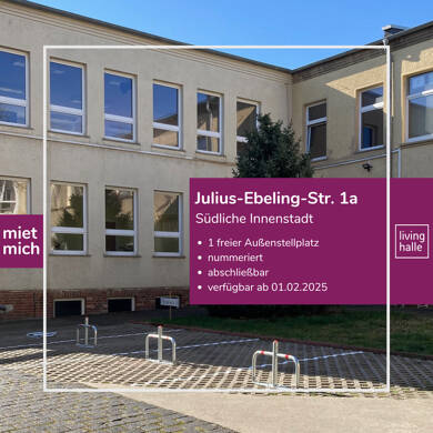 Außenstellplatz zur Miete 40 € Julius-Ebeling-Straße 1a Lutherplatz Halle 06112