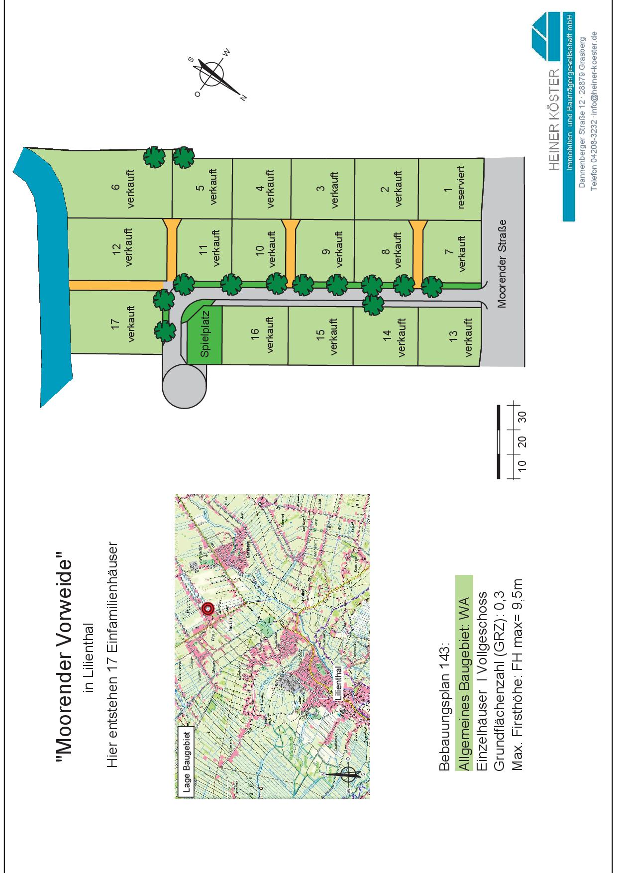 Grundstück zum Kauf provisionsfrei 133.920 € 744 m²<br/>Grundstück Moorender Straße Moorende Lilienthal 28865