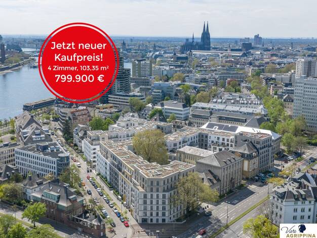 Wohnung zum Kauf - Erstbezug 799.900 € 4 Zimmer 103,4 m² 1. Geschoss Neustadt-Nord Köln 50668