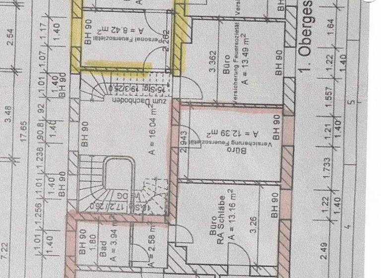 Bürofläche zur Miete 495 € 5 Zimmer 55,6 m² Bürofläche Rathenaustraße 2 Bad Freienwalde Bad Freienwalde (Oder) 16259