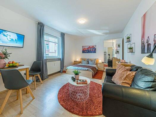 Studio zur Miete Wohnen auf Zeit 1.020 € 1 Zimmer 26 m² frei ab 01.04.2026 Sachsenhausen Frankfurt am Main 60594
