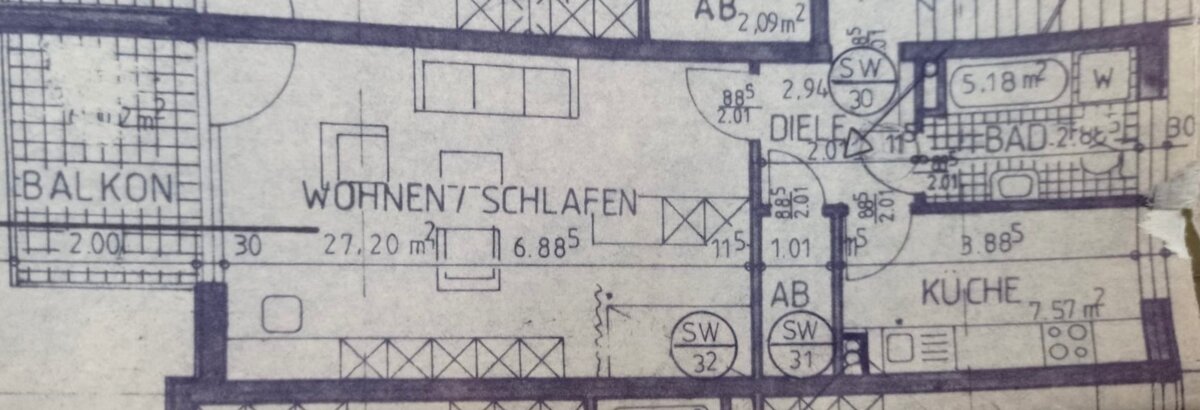 Wohnung zur Miete 503 € 1 Zimmer 48 m²<br/>Wohnfläche Innenstadt 1 Minden 32423