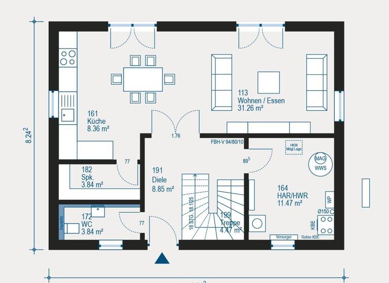 Einfamilienhaus zum Kauf 388.700 € 4 Zimmer 143,3 m² 486,4 m² Grundstück Ohausen Freystadt 92342