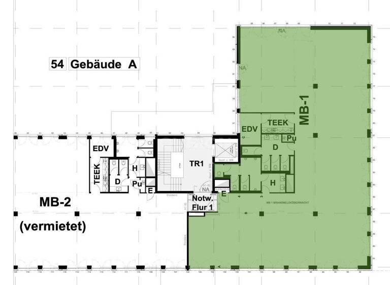 Büro zur Miete - Erstbezug provisionsfrei 16,50 € 454 m² Bürofläche teilbar ab 454 m² Innenstadt Bochum 44793