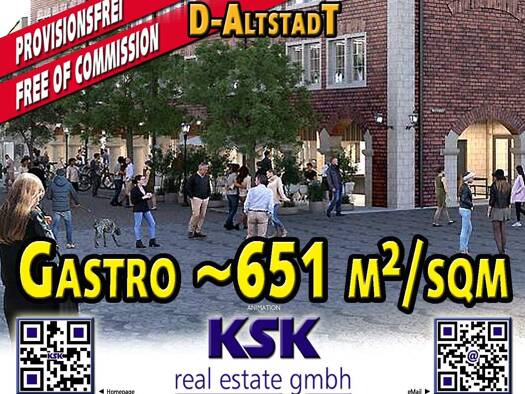 Restaurant zur Miete provisionsfrei 30 € 651 m² Gastrofläche Altstadt Düsseldorf 40213