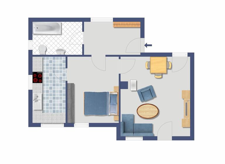 Einfamilienhaus zum Kauf provisionsfrei 95.000 € 2 Zimmer 49 m² 926 m² Grundstück Weigendorf 91249