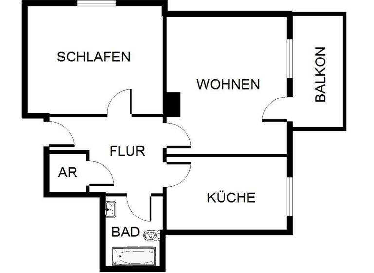 Wohnung zur Miete 419 € 2 Zimmer 60 m² 8. Geschoss Timmerbrinksweg 4 Hassel Gelsenkirchen 45896