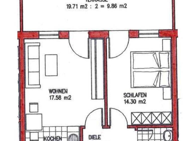 Terrassenwohnung zum Kauf 175.000 € 2,5 Zimmer 54,8 m² Ettenheim 77955