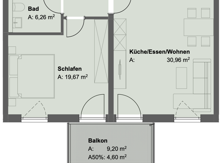 Wohnung zur Miete - Erstbezug 825 € 2 Zimmer 73,8 m² 1. Geschoss frei ab sofort Griesbach Bad Griesbach i.Rottal 94086