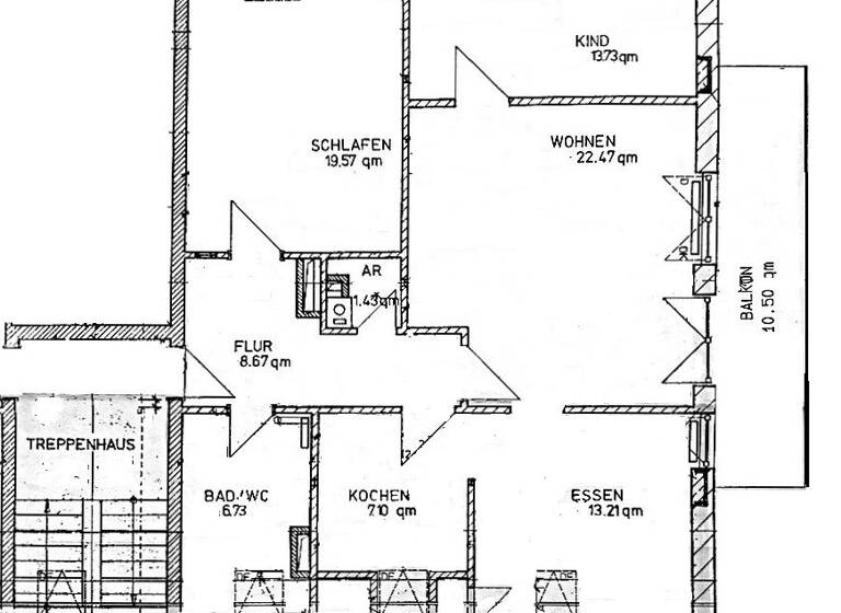 Wohnung zum Kauf 199.000 € 3,5 Zimmer 77,4 m² 2. Geschoss frei ab sofort Postmünsterer Str. 24 Pfarrkirchen 84347