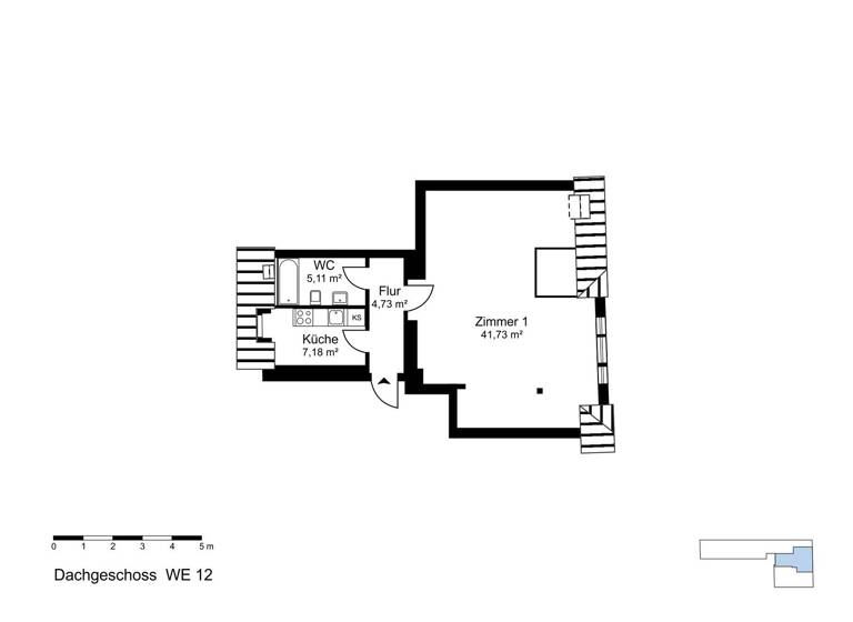 Studio zum Kauf provisionsfrei 149.000 € 1 Zimmer 58,8 m² 4. Geschoss Mariendorfer Damm 76 Mariendorf Berlin 12109