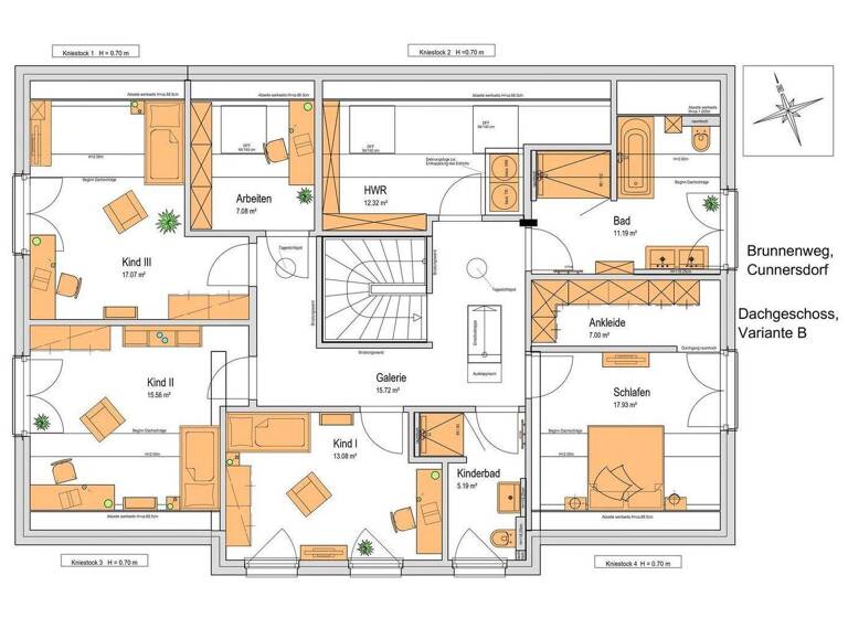Wohnung zur Miete - Erstbezug 2.166 € 6,5 Zimmer 168 m² EG Brunnenweg 7 Cunnersdorf Kamenz OT Cunnersdorf 01917