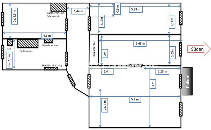 Studio zur Miete 1.040 € 3 Zimmer 74 m²<br/>Wohnfläche 4.<br/>Geschoss Prenzlauer Berg 10435