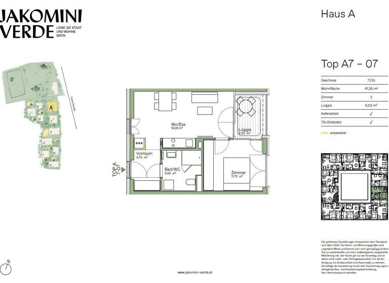 Wohnung zum Kauf provisionsfrei 228.000 € 2 Zimmer 41,3 m² Jakomini Graz 8010