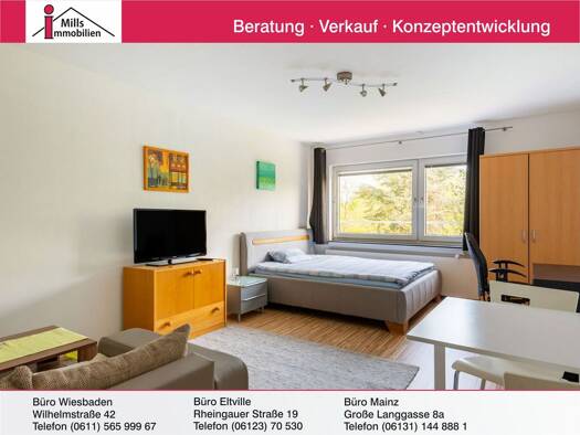 Wohnung zum Kauf 169.000 € 1 Zimmer 40 m² 3. Geschoss Oberstadt Mainz 55131