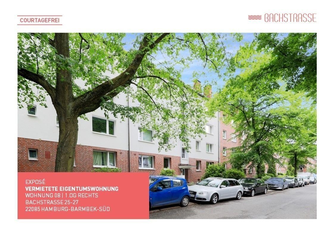 Wohnung zum Kauf provisionsfrei als Kapitalanlage geeignet 255.000 € 2 Zimmer 46,9 m²<br/>Wohnfläche Bachstraße 25 Barmbek - Süd Hamburg 22083