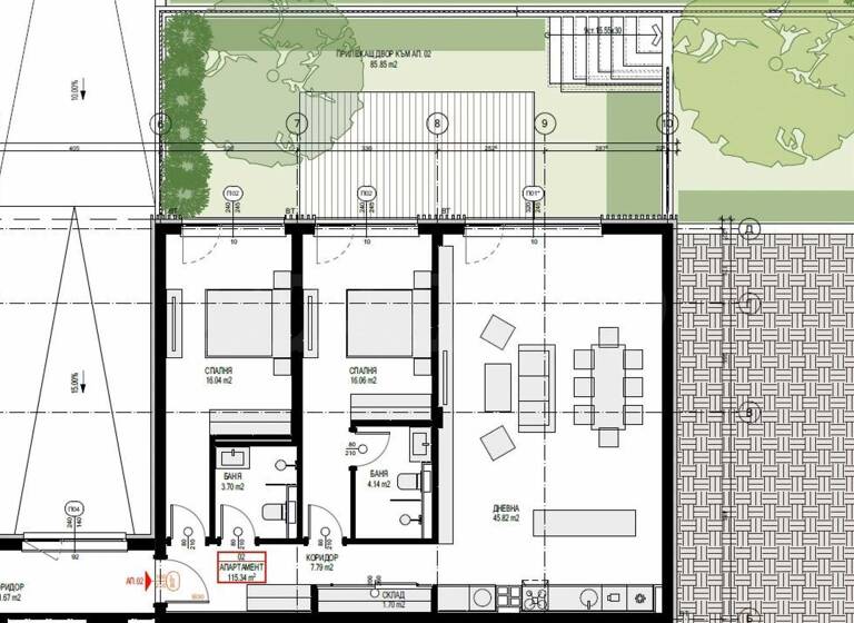 Studio zum Kauf 271.457 € 3 Zimmer 133,3 m² Pancharevo