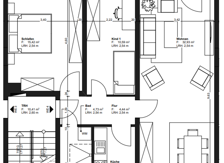 Wohnung zur Miete 590 € 3 Zimmer 75,6 m² 3. Geschoss frei ab sofort Johannes-R.-Becher-Straße 52 Bieblach Gera 07546