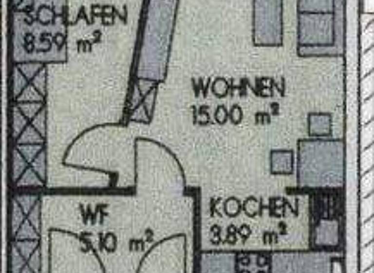 Wohnung zur Miete 425 € 2 Zimmer 42,1 m² 3. Geschoss Waldesruh 2 Wünsdorf Zossen 15806