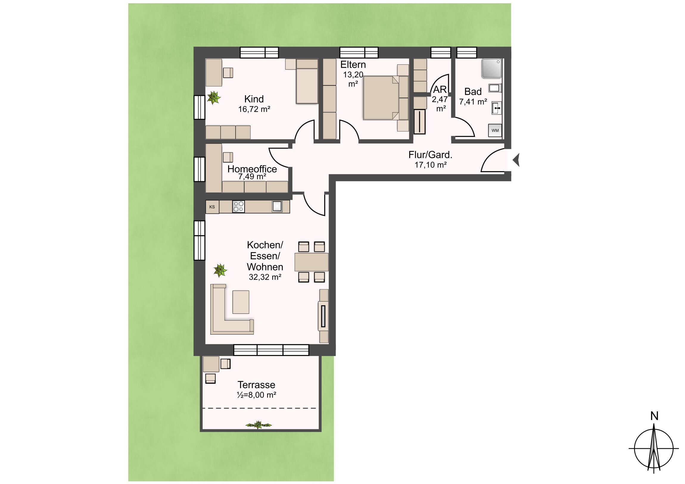 Wohnung zur Miete 1.095 € 4 Zimmer 103,1 m²<br/>Wohnfläche EG<br/>Geschoss ab sofort<br/>Verfügbarkeit Deggendorfer Straße 17b Uttenhofen Stephansposching 94569