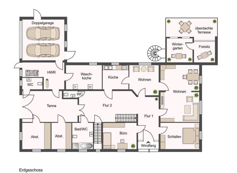 Haus zum Kauf provisionsfrei 455.000 € 10 Zimmer 25.894 m² Grundstück frei ab sofort Schmalge Espelkamp 32339