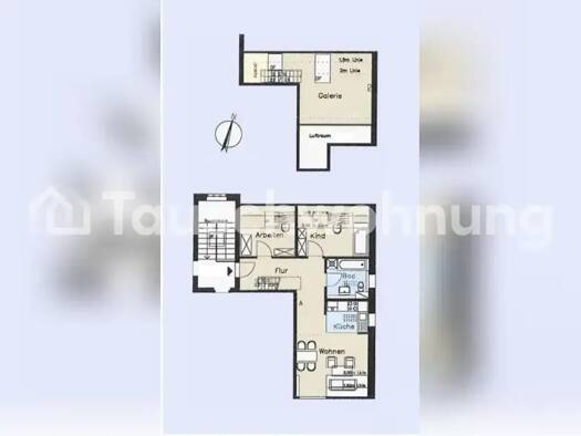 Maisonette zur Miete Tauschwohnung 660 € 3,5 Zimmer 73,2 m² 4. Geschoss Albertstadt Dresden 01099