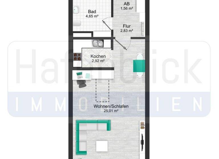 Studio zum Kauf 238.000 € 1 Zimmer 42 m² EG Travemünde Lübeck 23570