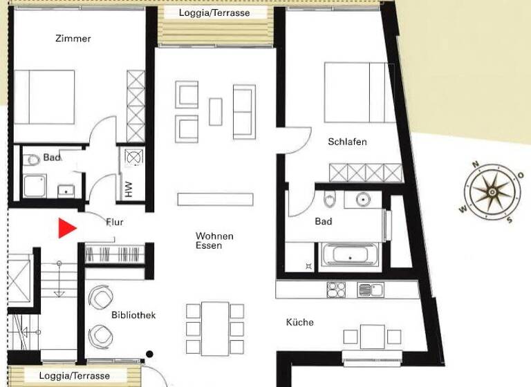 Wohnung zur Miete 1.270 € 3 Zimmer 128 m² Borken 46325