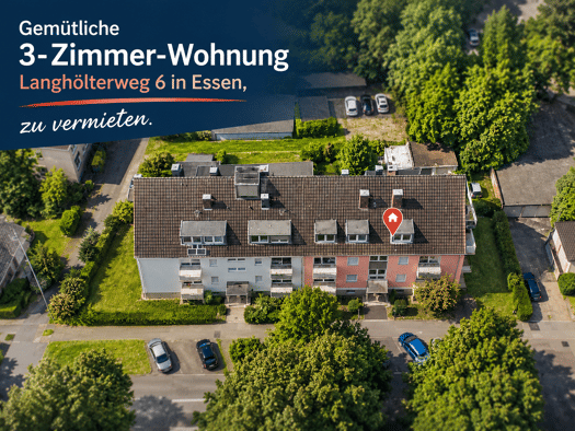 Wohnung zur Miete 450 € 3 Zimmer 61 m² frei ab sofort Dellwig Stadtbezirk IV 45357
